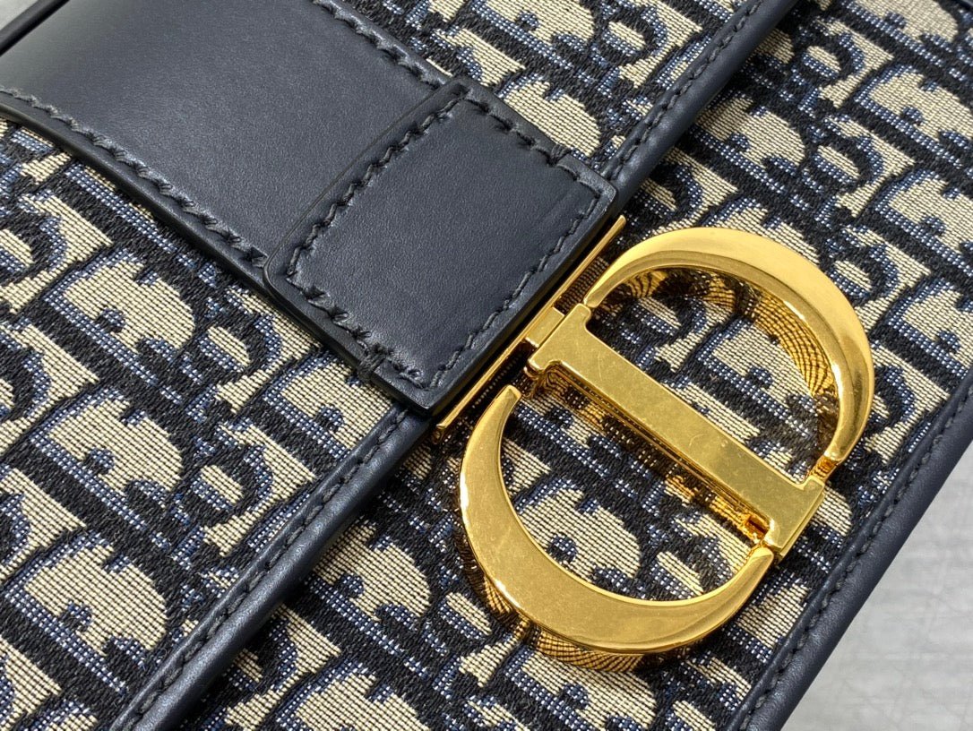 Alternative view of Dior Montaigne 24 Blue Oblique Jacquard Hand Bag