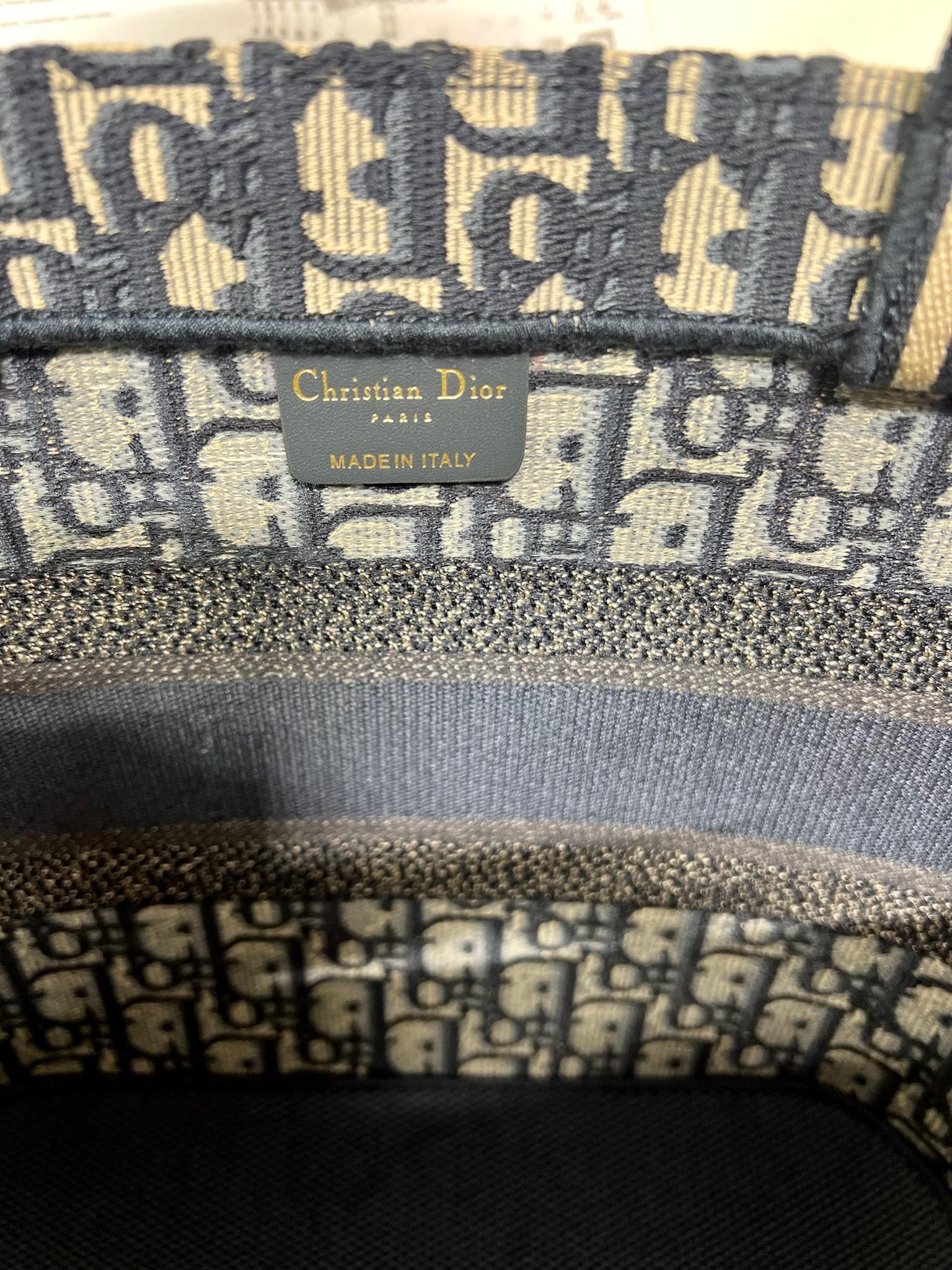 Dior New Basket Bag Blue Oblique Jacquard Hand Bag - Image 8