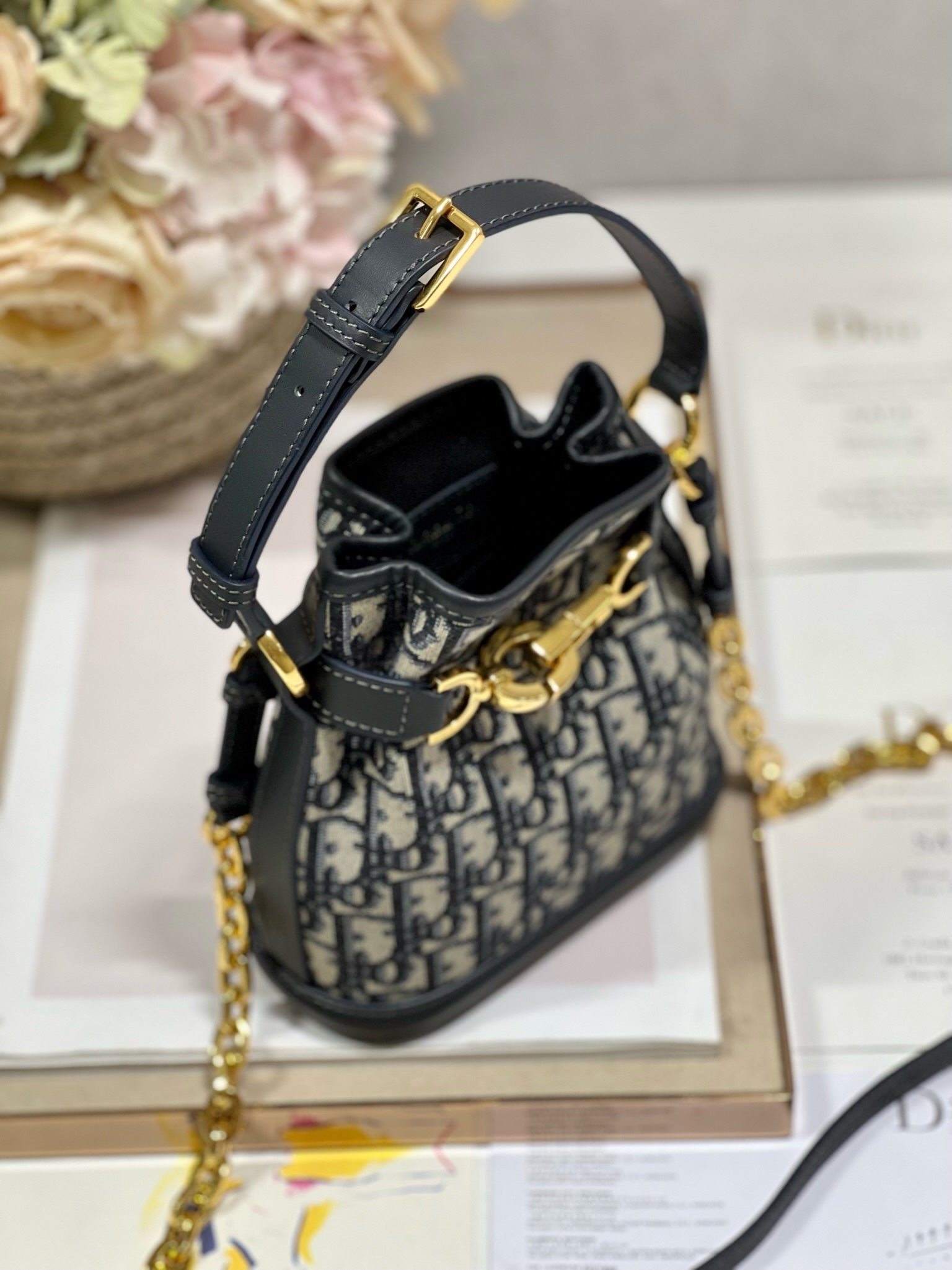 Alternative view of Dior C'est Dior Mini Blue Bucket Bag