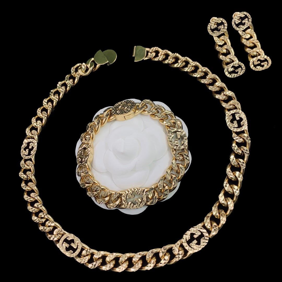 Alternative view of 18K Double Gucci Chain Earrings