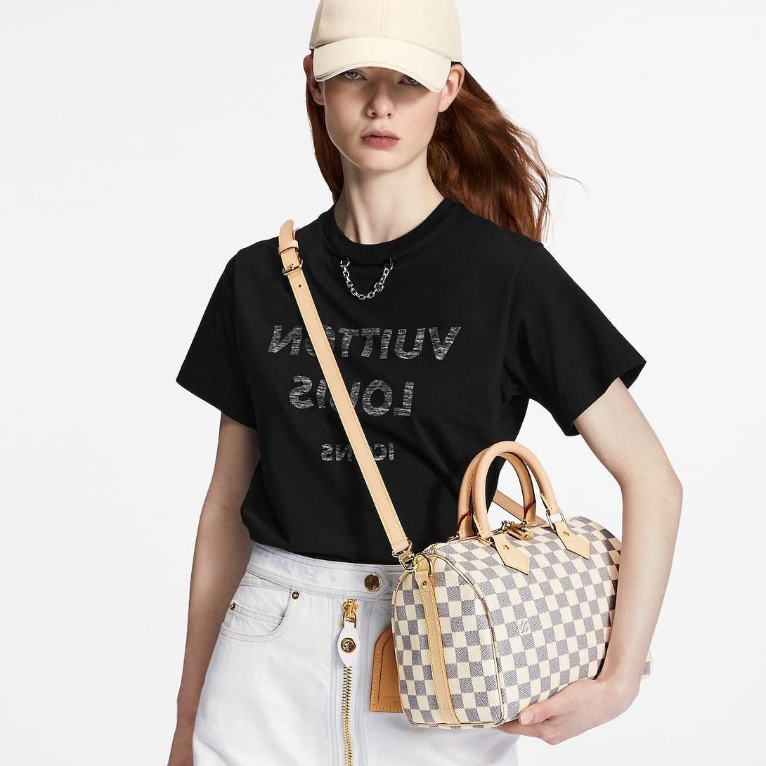 Alternative view of Louis Vuitton Speedy 25 Damier Azur