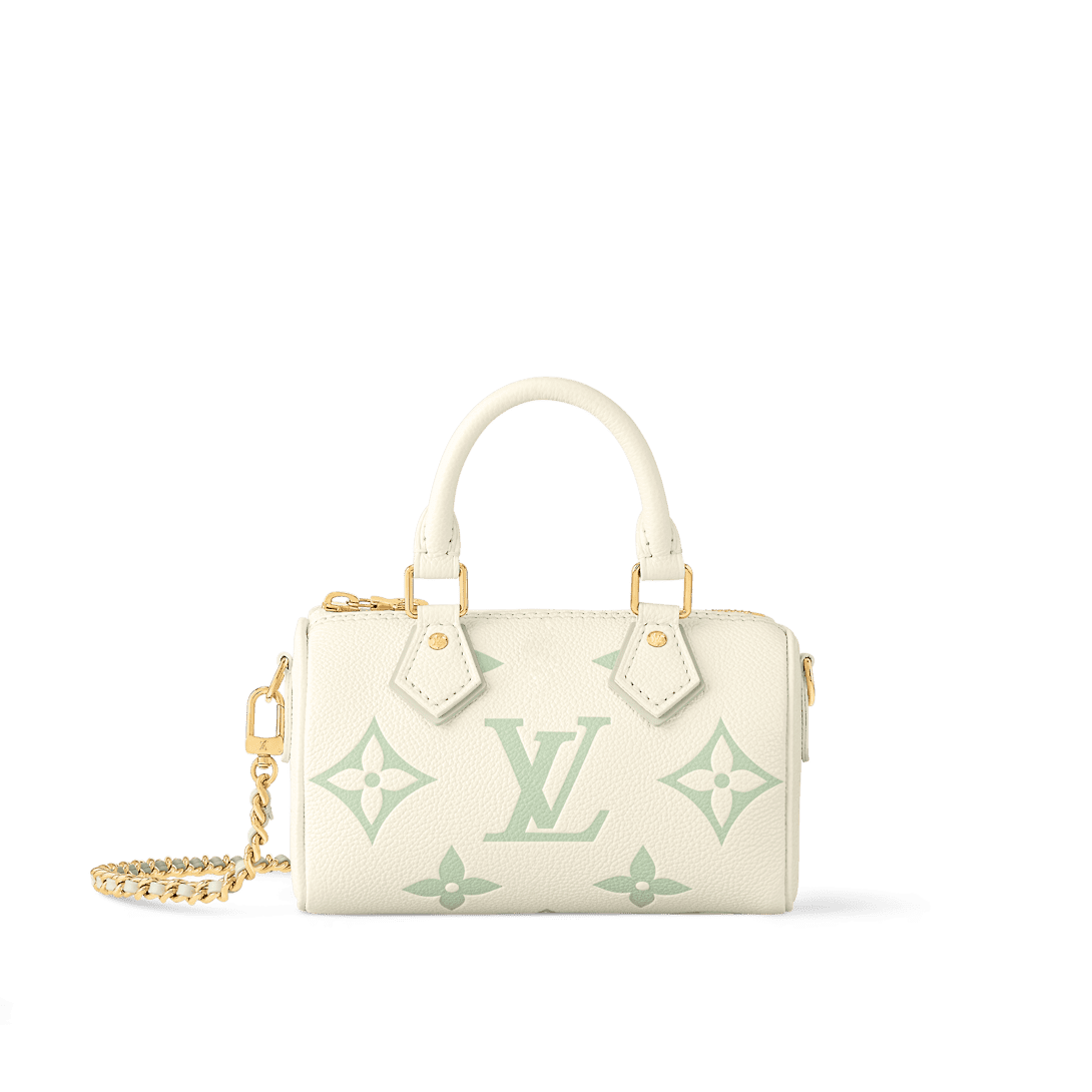 Louis Vuitton Nano Speedy Latte Matcha