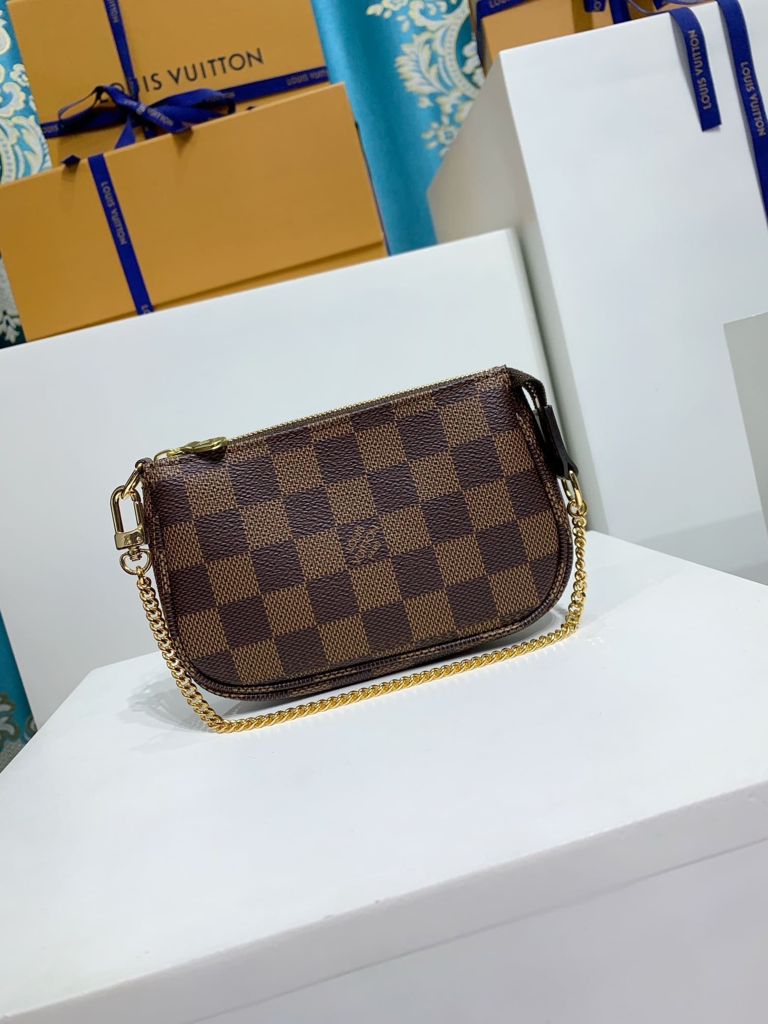 Alternative view of Louis Vuitton Mini Pochette Ebene Canvas