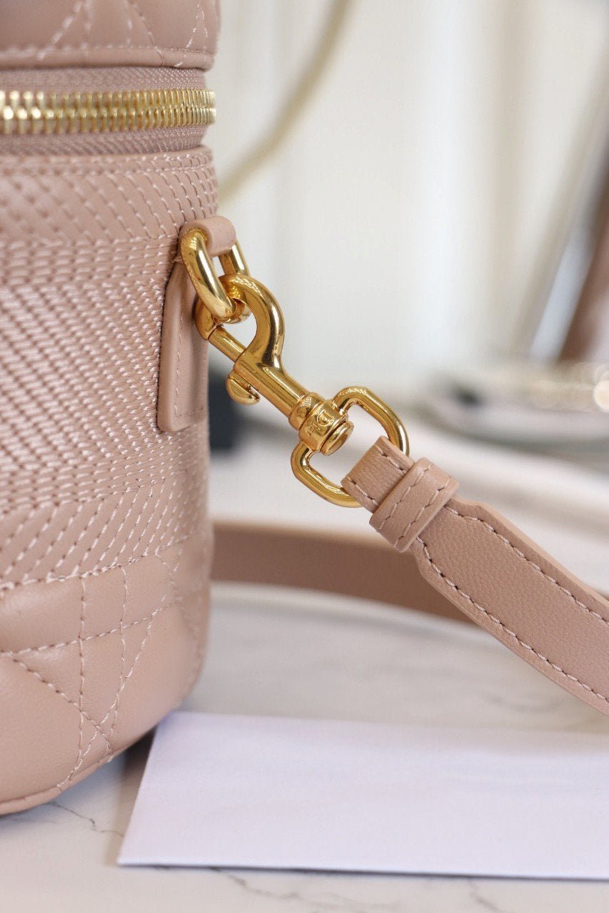 Dior Vanity Case Beige Cannage Quilted Lambskin - Image 6